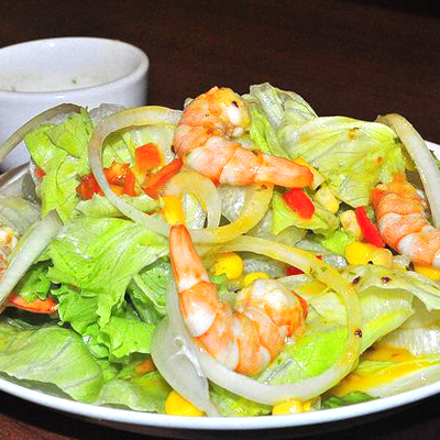 ENSALADACON GAMBAS