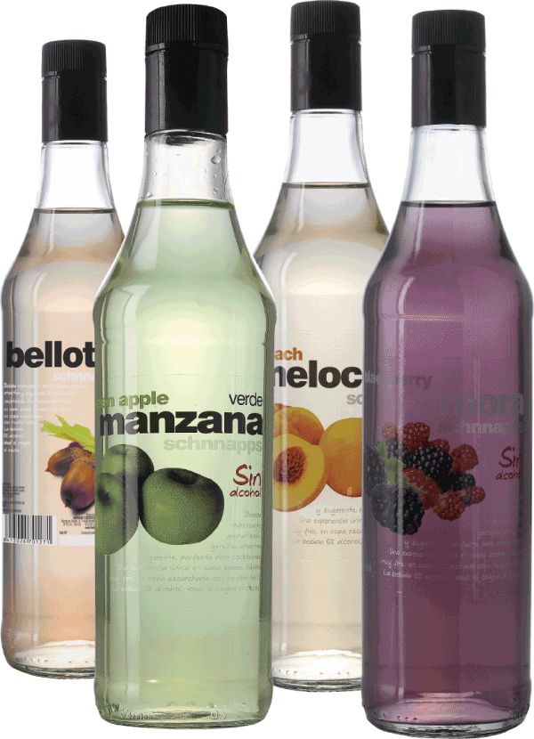 Licor de manzana o melocotón